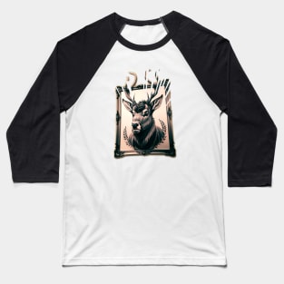 Framed Stag Hotwife Watcher Baseball T-Shirt